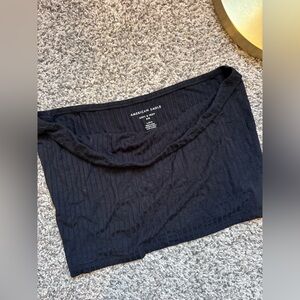 American Eagle ribbed Black Tube Top